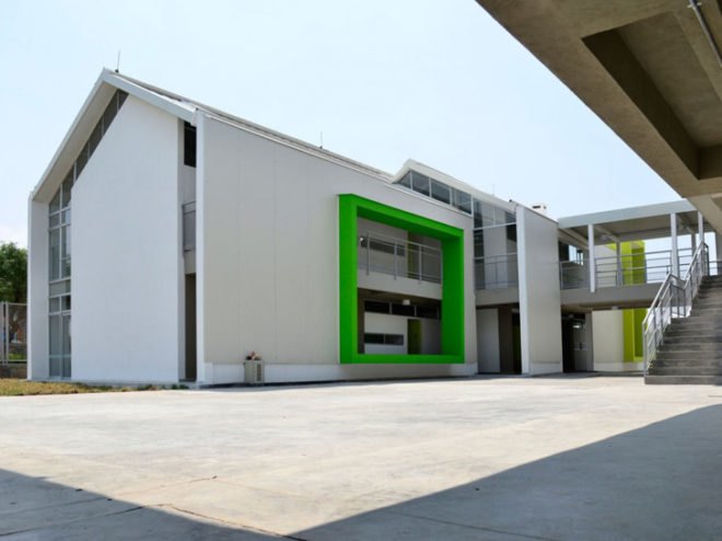columbia architecture, school building, demos arquitectos, passive solar, el caracol, kindergarten architecture, natural daylighting