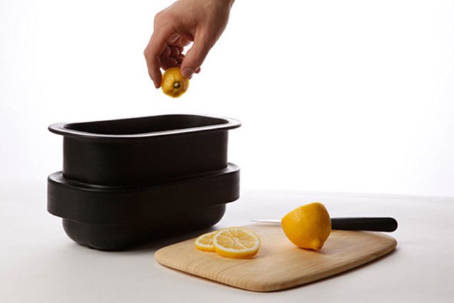 fuccillo, freezer composter, home composting, indoor composting, freezer composter