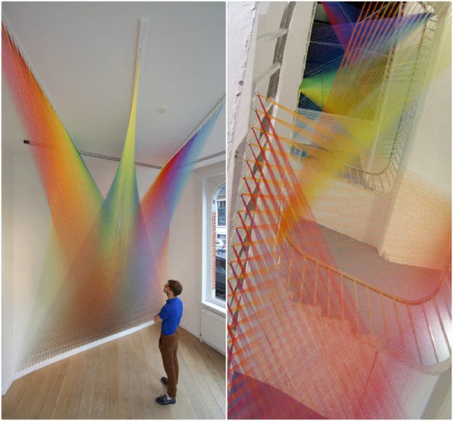 Gabriel Dawe, Plexus, thread, textiles, embroidery, art, gender roles, masculinity, Mexico,