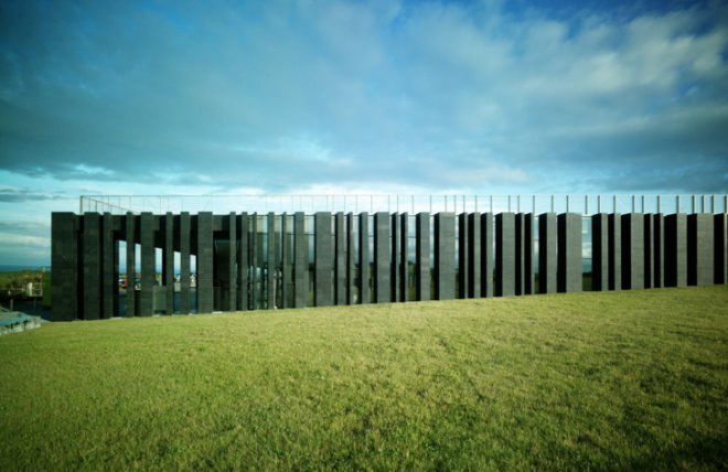 green design, eco design, sustainable design, green building, eco building, sustainable building, heneghan peng, giant's causeway, causeway, basalt, ireland causeway, ireland giant's causeway, ireland basalt, coastal ireland, giant's causeway visitor center, world heritage site, green ireland, eco ireland, sustainable ireland, ireland building, green monuments, green monument ireland, world wonder, natural wonder