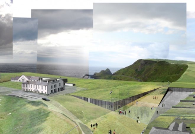 green design, eco design, sustainable design, green building, eco building, sustainable building, heneghan peng, giant's causeway, causeway, basalt, ireland causeway, ireland giant's causeway, ireland basalt, coastal ireland, giant's causeway visitor center, world heritage site, green ireland, eco ireland, sustainable ireland, ireland building, green monuments, green monument ireland, world wonder, natural wonder