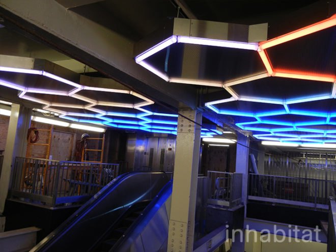 bleecker street, Bleecker Street Station, LED Art, LED light installation, leo villareal, light sculpture, Manhattan, MTA, new york city subway, Public Art, subway art, transportation