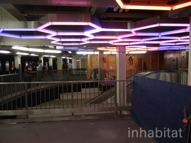 bleecker street, Bleecker Street Station, LED Art, LED light installation, leo villareal, light sculpture, Manhattan, MTA, new york city subway, Public Art, subway art, transportation
