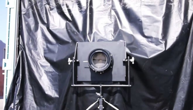 recycled materials, green design, eco design, sustainable design, green photography, eco photography, sustainable photography, photography, ian ruhter, american dream project, ian ruhter american dream project, delivery truck, recycled delivery truck, pinhole camera, portable pinhole camera, wet plate prints, green wet plate prints, american landscape, green art, eco art, sustainable art