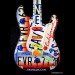 art, design, sculpture, recycling, upcycling, guitar, music, Peter Geiger, license plates, license tags, country music, Brad Paisley, Rascal Flatts