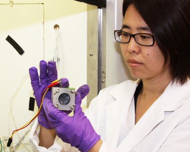 hong liu, oregon state university, microbial fuel cell, poo power, wastewater, sewage plant, microbial, biodegradable, poop power
