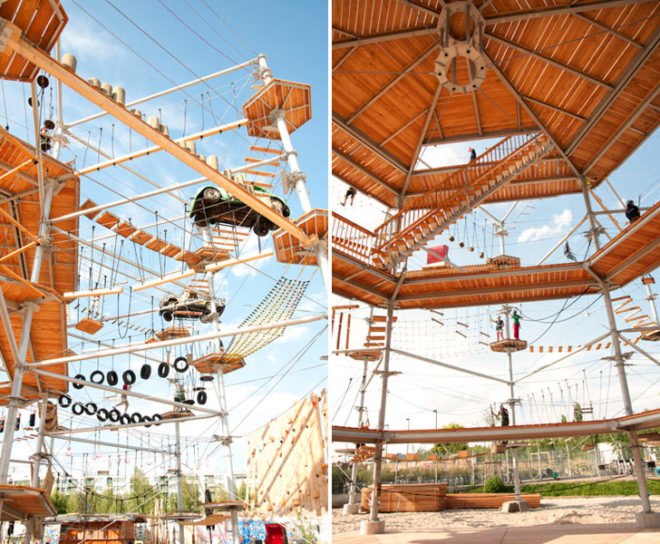 Mount Center, Beach Bar, parkour, Mitte, Berlin, Beach-volley, recycled materials, Beetle car, Trabants, Beach-Mitte, Noah ark, Architecture, Recycled Materials, green sport, Landscape Architecture, Interactive Objects,
