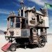 Burning Man, moving sculptures, recycled art, recycled art cars, Neverwas Haul, steampunk, locomotive, steamship,  Shannon O'Hare, recycled sculptures, recycled materials