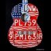 art, design, sculpture, recycling, upcycling, guitar, music, Peter Geiger, license plates, license tags, country music, Brad Paisley, Rascal Flatts