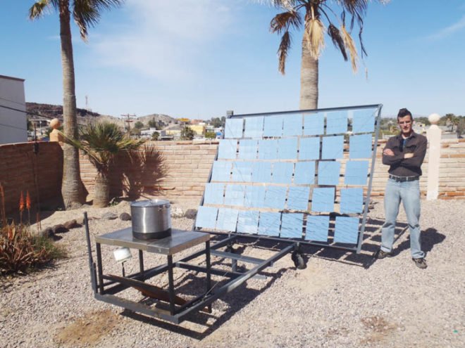 Lorin Symington, solar array, solar power, solar cooker, solar energy