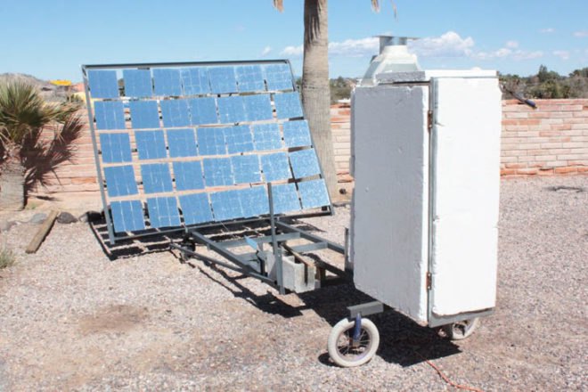 Lorin Symington, solar array, solar power, solar cooker, solar energy