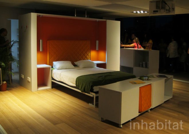 Solar Decathlon, Madrid, Basque, Ekihouse, prefabricated design, self-sufficiency, energy efficiency, photovoltaics, rainwater harvesting, greywater recycling, perforated steel, modular, loft design, bespoke furniture