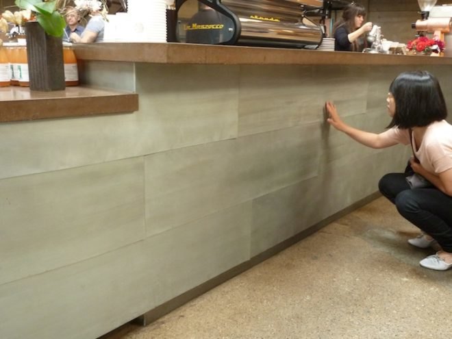Sightglass Coffee, Architecture and the City, Boor Bridges Architecture, green design, sustainable materials, coffee roaster, zinc, concrete counter,
