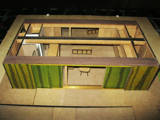 Solar Decathlon, Madrid, Basque, Ekihouse, prefabricated design, self-sufficiency, energy efficiency, photovoltaics, rainwater harvesting, greywater recycling, perforated steel, modular, loft design, bespoke furniture