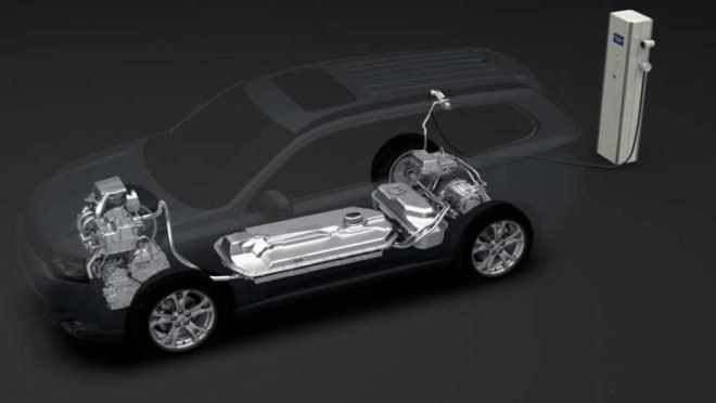 Mitsubishi, Mitsubishi Outlander, Mitsubishi plug-in hybrid, plug-in hybrid, electric car, electric SUV, green car, lithium-ion battery, 2012 Paris Motor Show