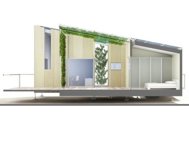 Andalucia, Madrid, Solar Decathlon, sustainable design, prefabricated construction, solar power, photovoltaics, ceramics,