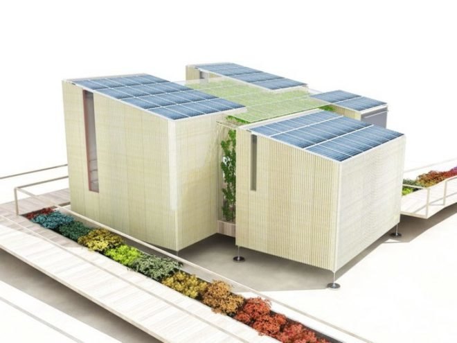 Andalucia, Madrid, Solar Decathlon, sustainable design, prefabricated construction, solar power, photovoltaics, ceramics,