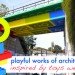 lego architecture, legos, lincoln logs, checkerboard tower, jenga tower, jenga, jenga building, mvrdv, slide accelerator, architecture inspired by toys, playful architecture, green design, eco design, sustainable design, fun architecture