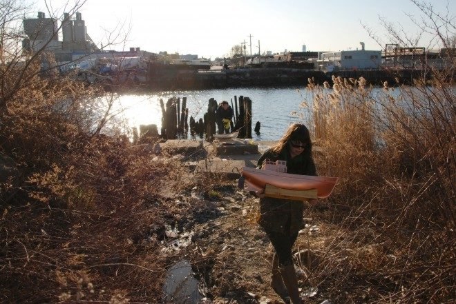 newtown creek, nyc, queens, brooklyn, newtown creek armada, boat, remote, superfund site