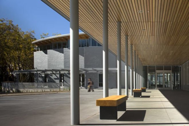 Bohlin Cywinski Jackson, Lorry I Lokey Graduate School of Business, 2012, Green Building Tours, Greenbuild Conference & Expo, Sustainable Building, Architecture, Campus, Mills College, Oakland, BCJ