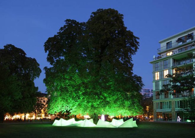 Eco design, Green Design, Sustainable design, Tree Concert, Berlin, Federal Environmental and Nature Conservation, BUND, BBDO Proximity Berlin, Gang of Berlin, Ketchum Pleon PR, LED Installation, Fernsehturn, interactive art installation