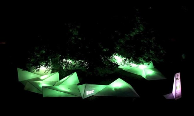 Eco design, Green Design, Sustainable design, Tree Concert, Berlin, Federal Environmental and Nature Conservation, BUND, BBDO Proximity Berlin, Gang of Berlin, Ketchum Pleon PR, LED Installation, Fernsehturn, interactive art installation