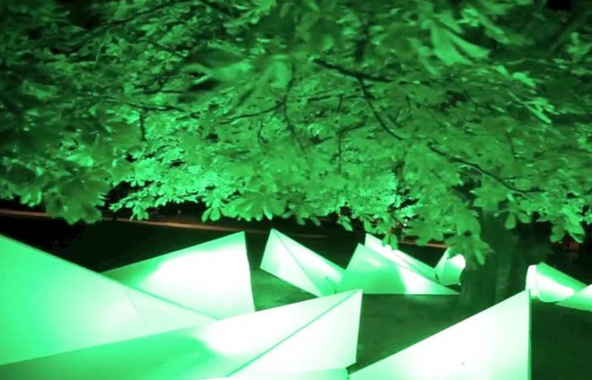 Eco design, Green Design, Sustainable design, Tree Concert, Berlin, Federal Environmental and Nature Conservation, BUND, BBDO Proximity Berlin, Gang of Berlin, Ketchum Pleon PR, LED Installation, Fernsehturn, interactive art installation