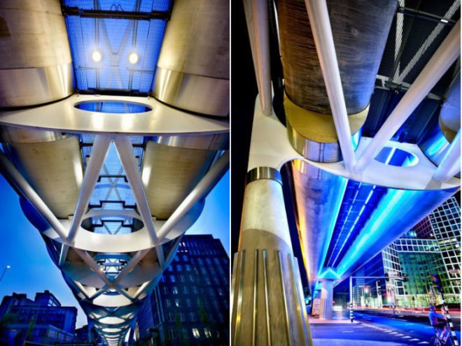 Beatrixkwartier, Zwarts Jansma Architects, the hague, light rail station, train station, tubular space frame, randstadrail