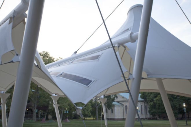Birdair, Meadow Structure, Staten Island's Childrens Museum, solar shade structure, pv shade structure, marpillero pollak architects