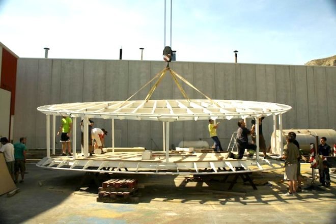 Casa Pi, University of Zaragoza, cylindrical design, constructed wetland, SDE 2012, Madrid, Solar Decathlon, green design, sustainable design, eco-design, Zaragoza, Casa Pi, water conservation, energy efficiency