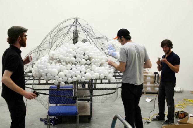 Cloud, Caitlind Brown, reclaimed bulbs, eco art, green lighting, incandescent bulbs, nuit blanche calgary