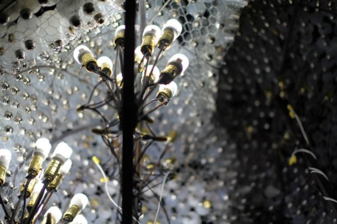 Cloud, Caitlind Brown, reclaimed bulbs, eco art, green lighting, incandescent bulbs, nuit blanche calgary