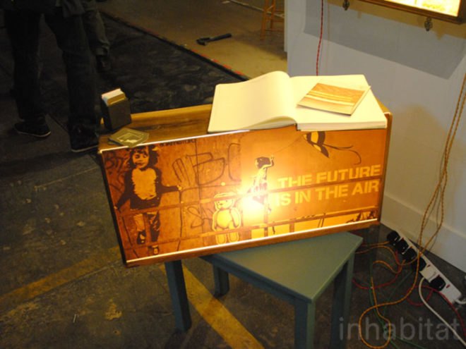 london design festival, design junction, the tramshed, eco designs, furniture design, drawers, lightbox, reclaimed drawers