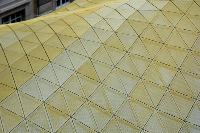 Department of Islamic Arts, Mario Bellini, Rudy Ricciotti, Louvre, daylighting, eco museum, golden roof