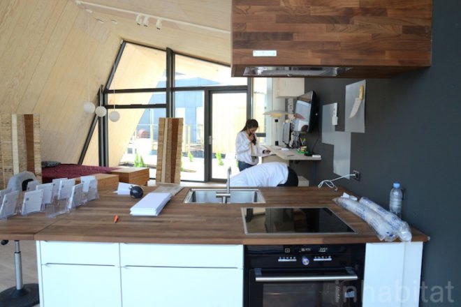 Denmark, Team DTU, FOLD, solar energy, PVT, photovoltaic, RAcell, Rockwood Aerowolle, Kerto wood, green design, sustainable design, DTU, Madrid, SDE 2012, Solar Decathlon Europe