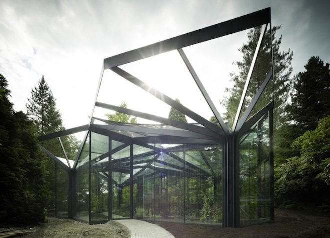 greenhouse, nature, cell division, biomimicry, green design, sustainable design, Gruningen Botanical Garden, Switzerland, north, subtropical plants