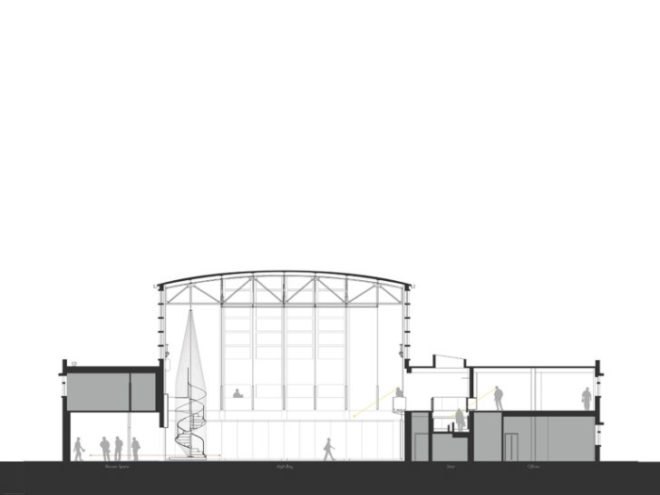 Lord Aeck and Sargent, Hinman Research Building, NADAAA, Georgia Tech, architecture studio, adaptive reuse, historic renovation, green renovation