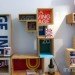 shelves, signage, recycling, the glad cafe, glasgow, 2012, southside