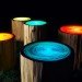 Judson Beaumont, Straight Line Designs, Tree Ring stump table, Light table, Vancouver design, recycled materials, recycled design, fluorescent lighting