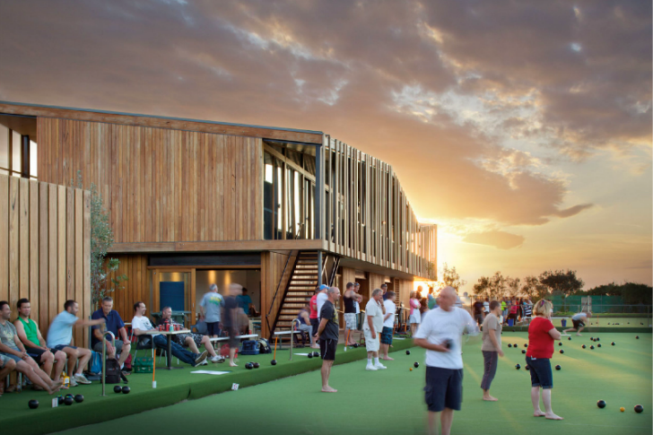 Keast Park Community Pavilion, Jackson Clements Burrows, lawn sports, community pavilion, australia, rainwater harvesting, sustainble timber