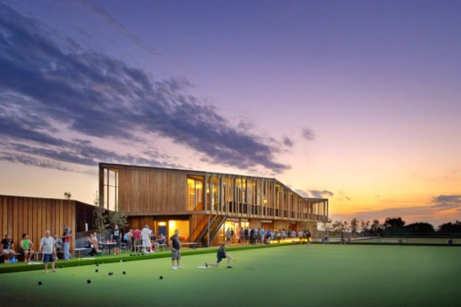 Keast Park Community Pavilion, Jackson Clements Burrows, lawn sports, community pavilion, australia, rainwater harvesting, sustainble timber