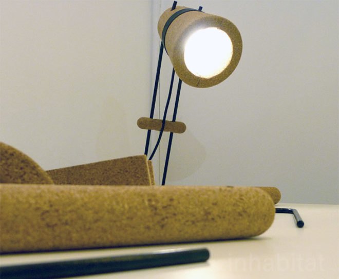 Kurk Lamp, Craig Foster, 100% Design, Emerging Designers, cork, lighting, eco design, sustainable design, green design
