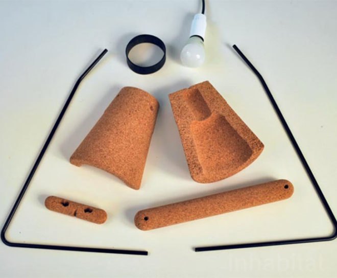 Kurk Lamp, Craig Foster, 100% Design, Emerging Designers, cork, lighting, eco design, sustainable design, green design