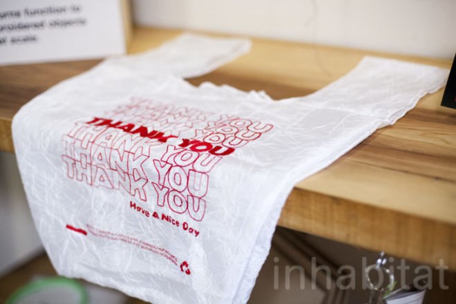 Lauren Dicioccio, embroidery, textile art, The Residency Workshop, San Francisco, reusable bag, plastic bags