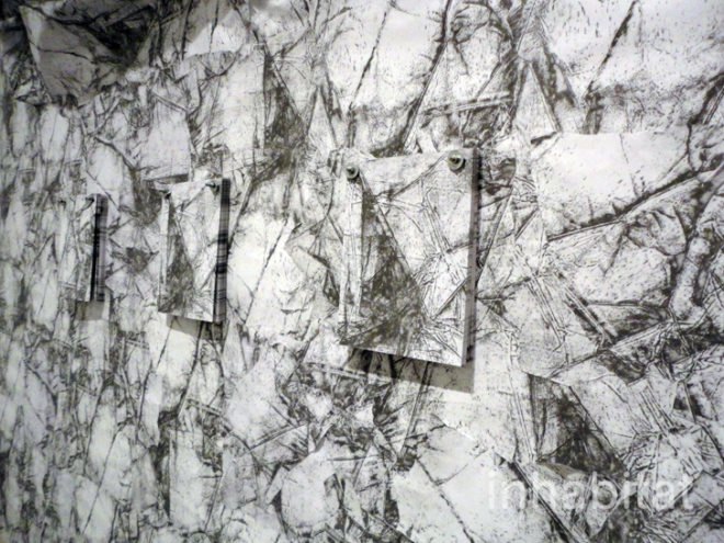 green design, eco design, sustainable design, Liliana Porter, Wrinkle Environment, Reina Sofia Museum, eco art, recyclable art, paper art, paper artwork, recycled paper art