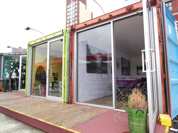 green design, eco design, sustainable design, Loosecubes, Dekalb Market, Brooklyn workspace, Brooklyn co-working, cargotecture, shipping container office