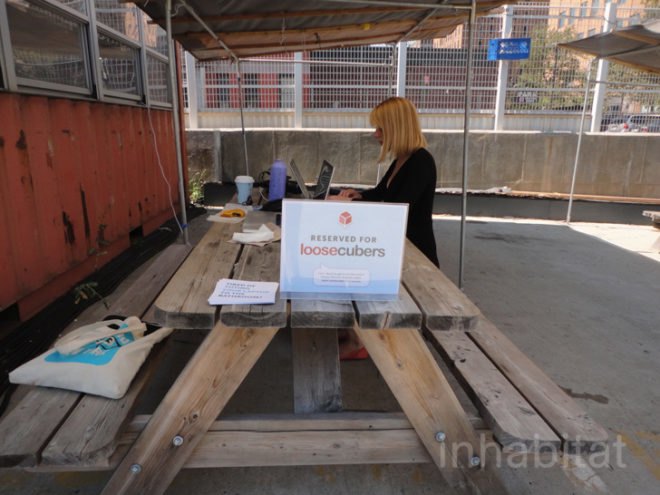 green design, eco design, sustainable design, Loosecubes, shipping container, cargotecture, Dekalb market, brooklyn, Coworking, coworking brooklyn
