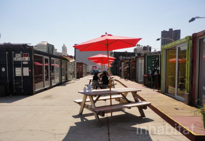 green design, eco design, sustainable design, Loosecubes, shipping container, cargotecture, Dekalb market, brooklyn, Coworking, coworking brooklyn