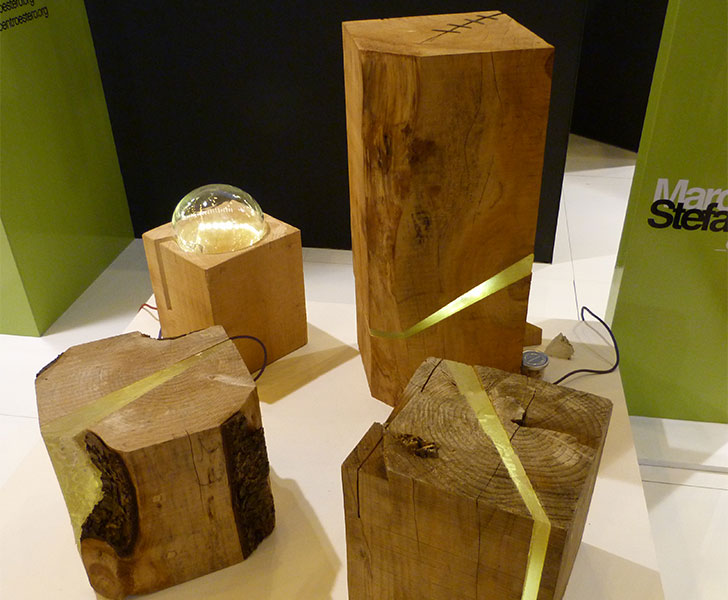 Marco Stefanelli, Lighting, reclaimed wood, London Design Festival, LDF12, 100% Design, eco deign, green design, sustainable design
