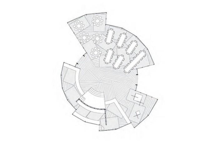 People Meeting Dome, Kristoffer Tejlgaard, Benny Jepsen, danish architecture, geodesic dome, deconstructed dome, timber lattice, prefab building